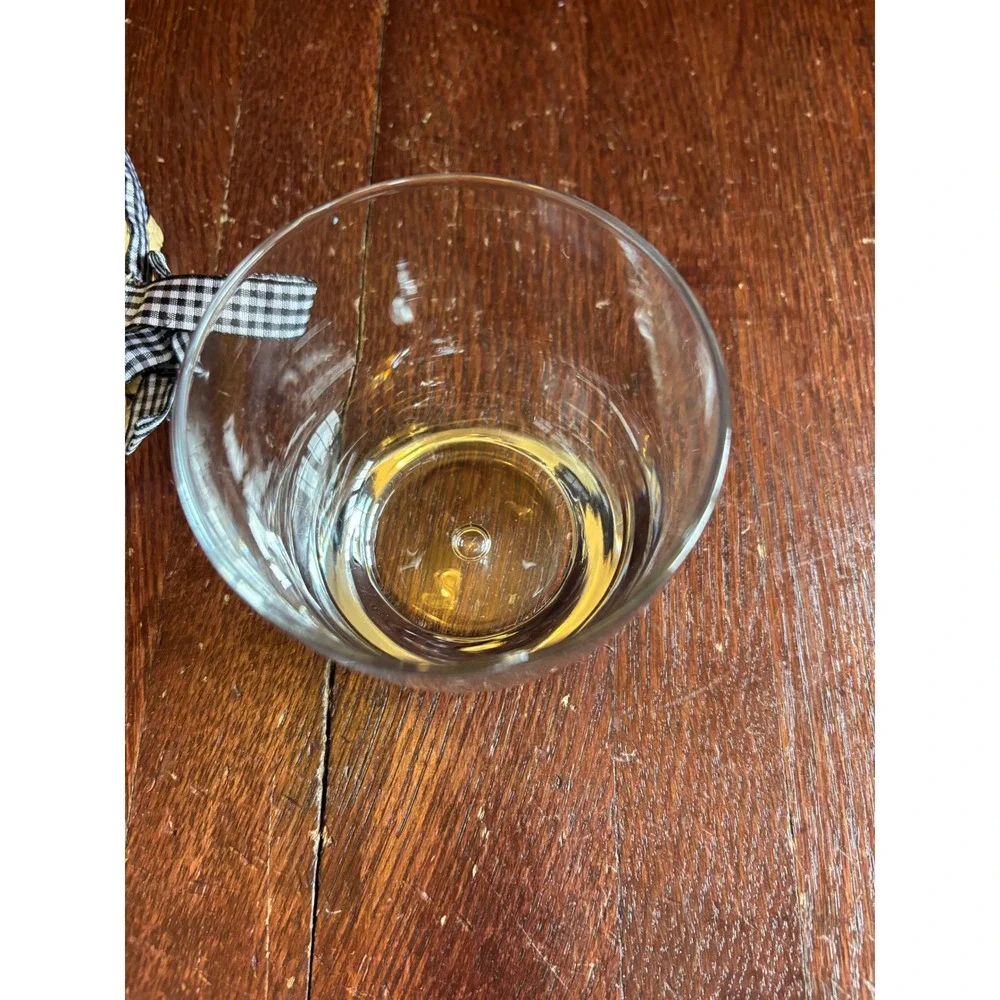Circleware Controlled Bubble Whiskey Glass Clear Heavy Base Rocks Glass